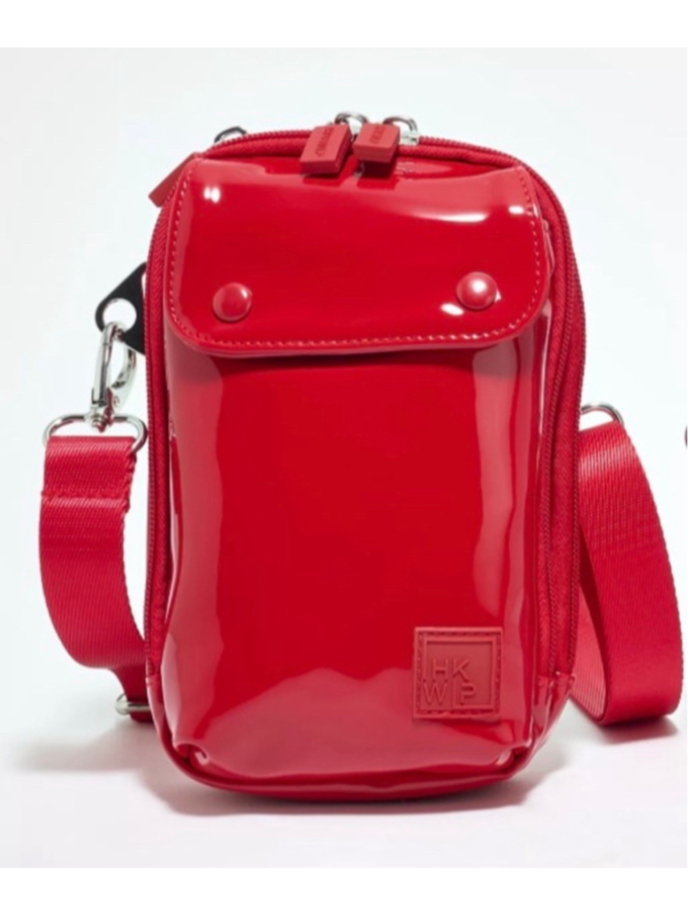 IHKWP Red Patent Crossbody Bag New